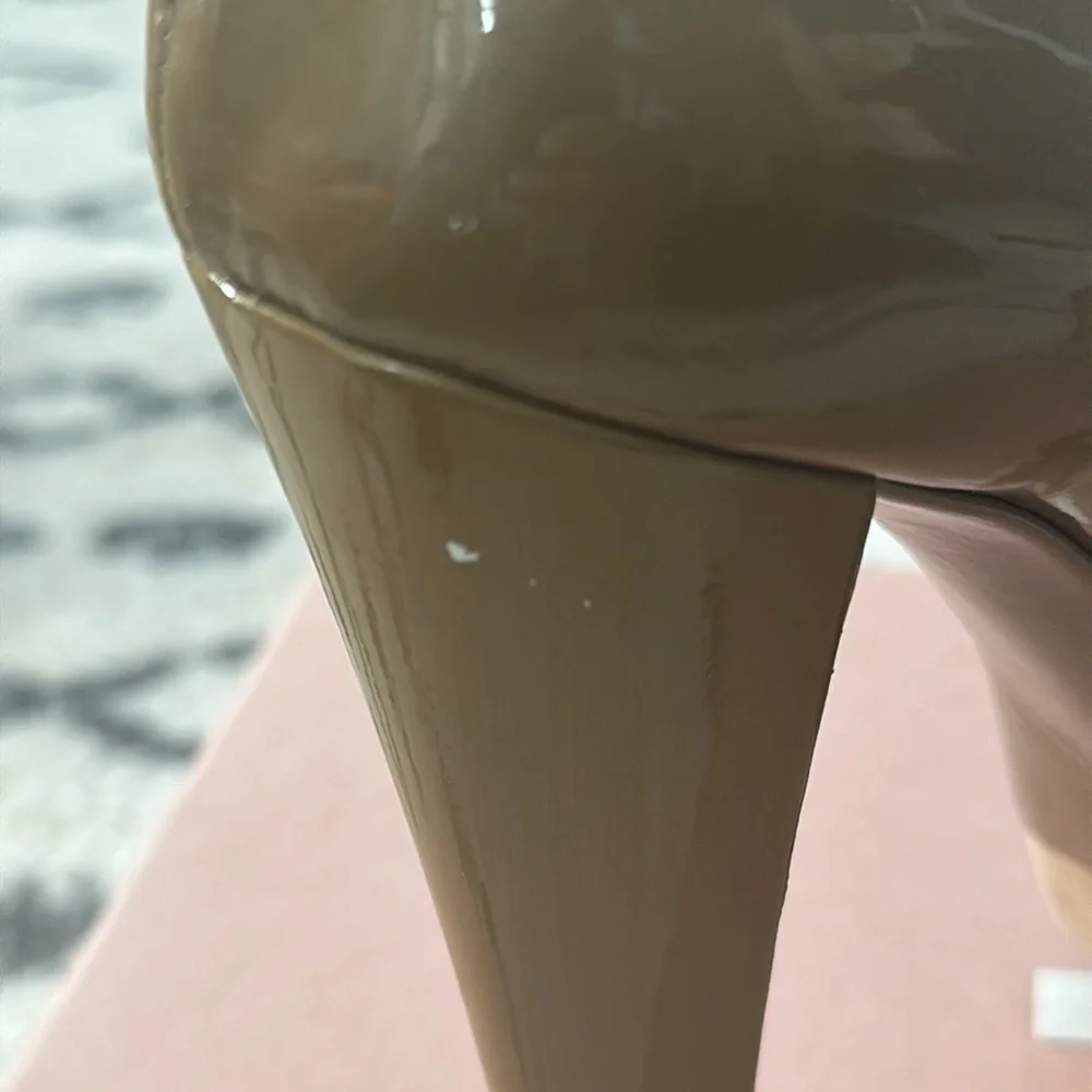Miu Miu Platform Patent Leather Pumps